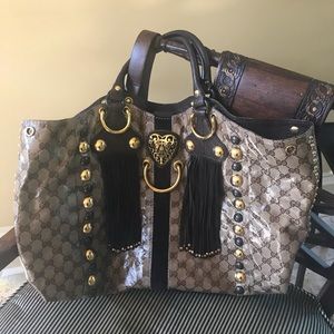 Gucci Babouska Shoulder Bag with fringe